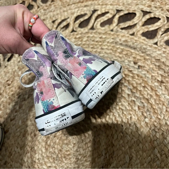 Converse Chuck Taylor All Star Sneakers size 13 Watercolor Floral High Top - Picture 2 of 3